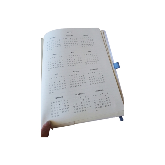 Graphic Faux Leather Blue 2023 Planner 18 Month New - Picture 7 of 9